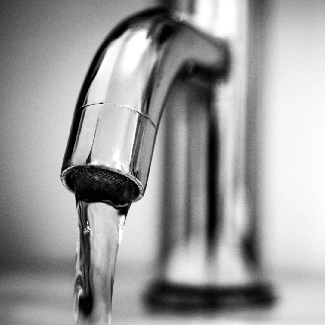 Faucet running water