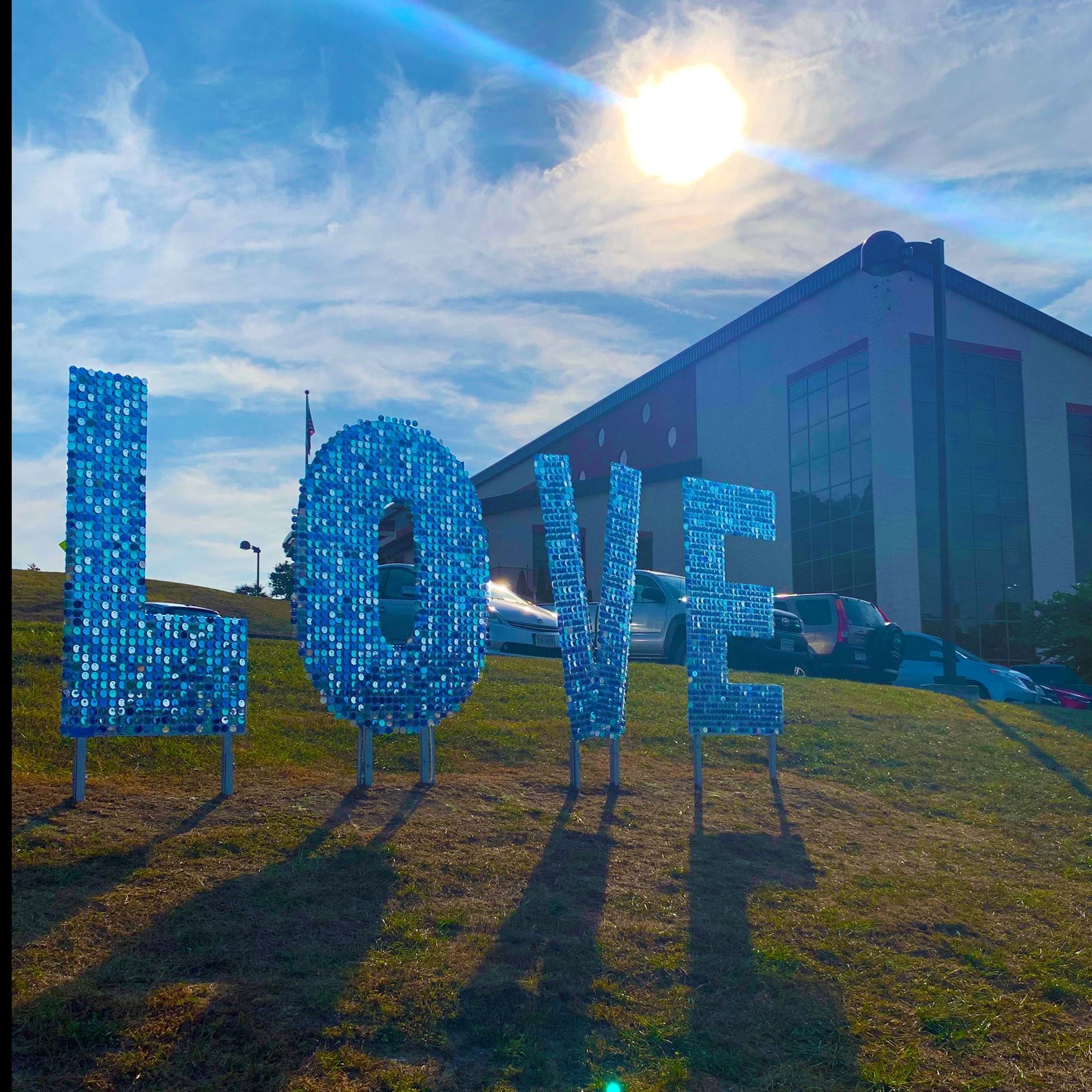 Swimmers in the Christiansburg Aquatic Center's competition pool.