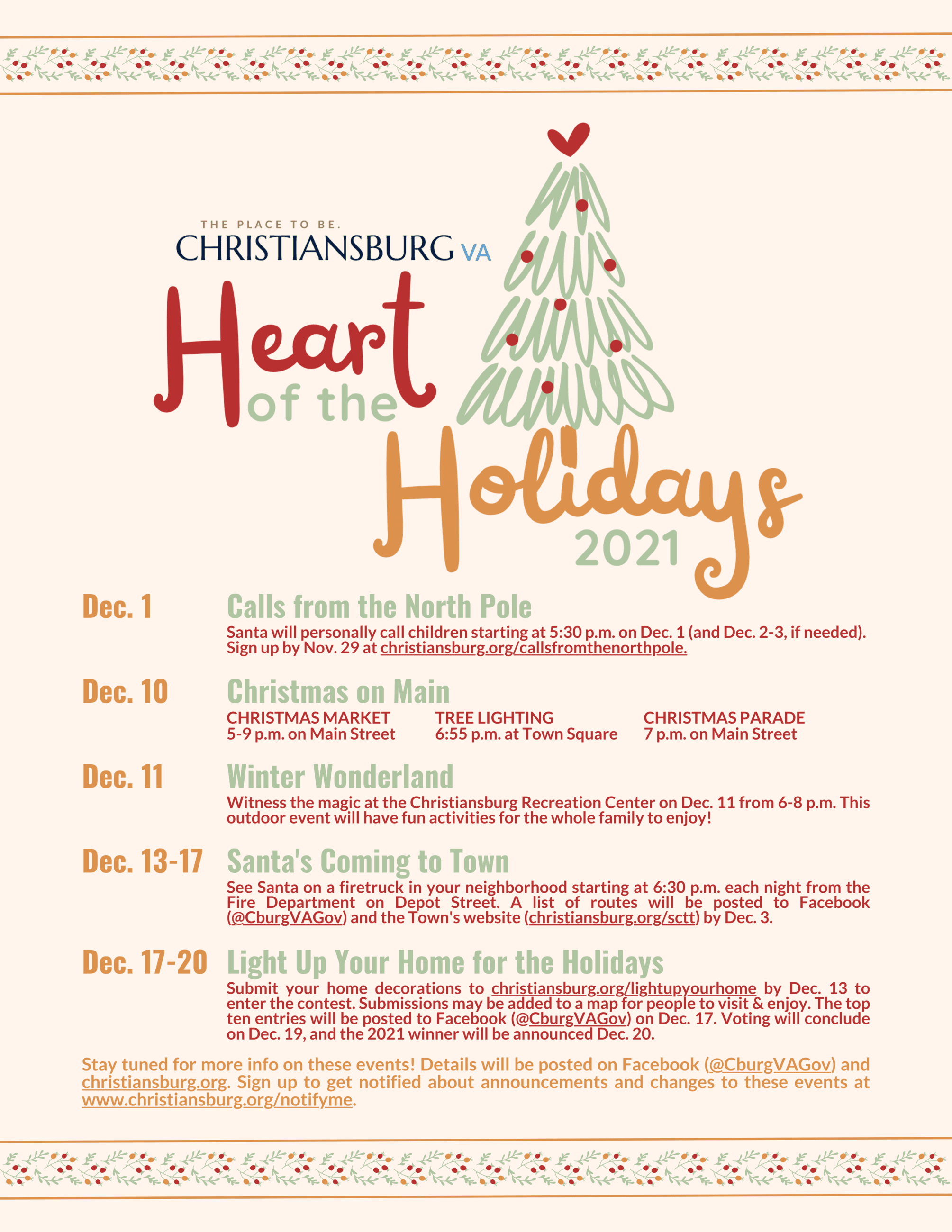 Heart of the Holidays Flyer
