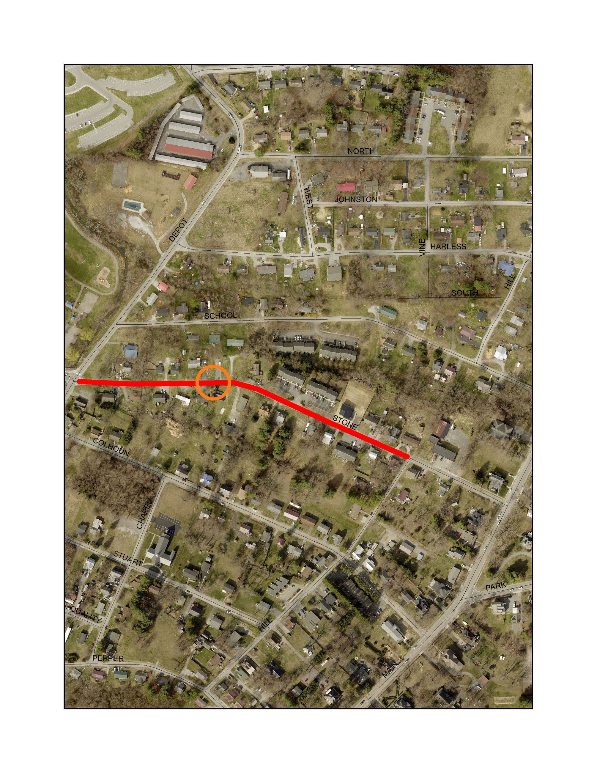 Stone St Closure Map